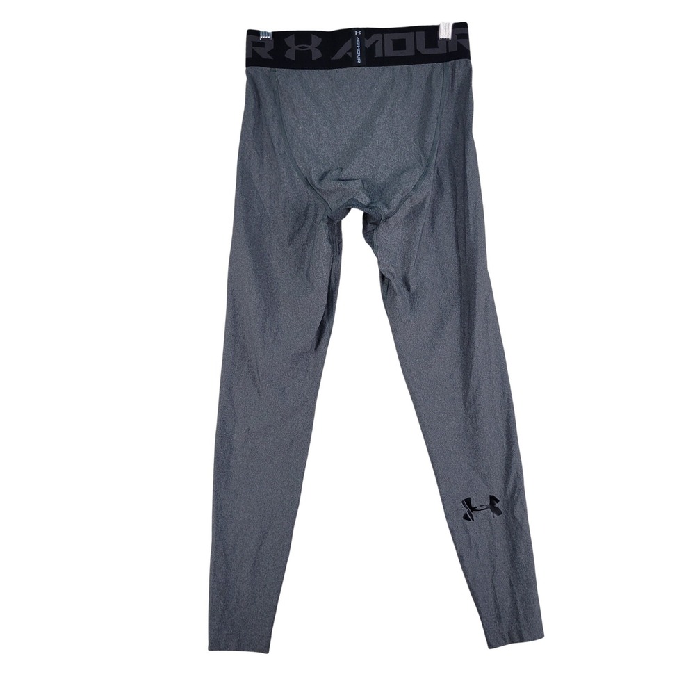 Under Armour Leggings Mens Small Gray Good HeatGear Compression Tights 1289577